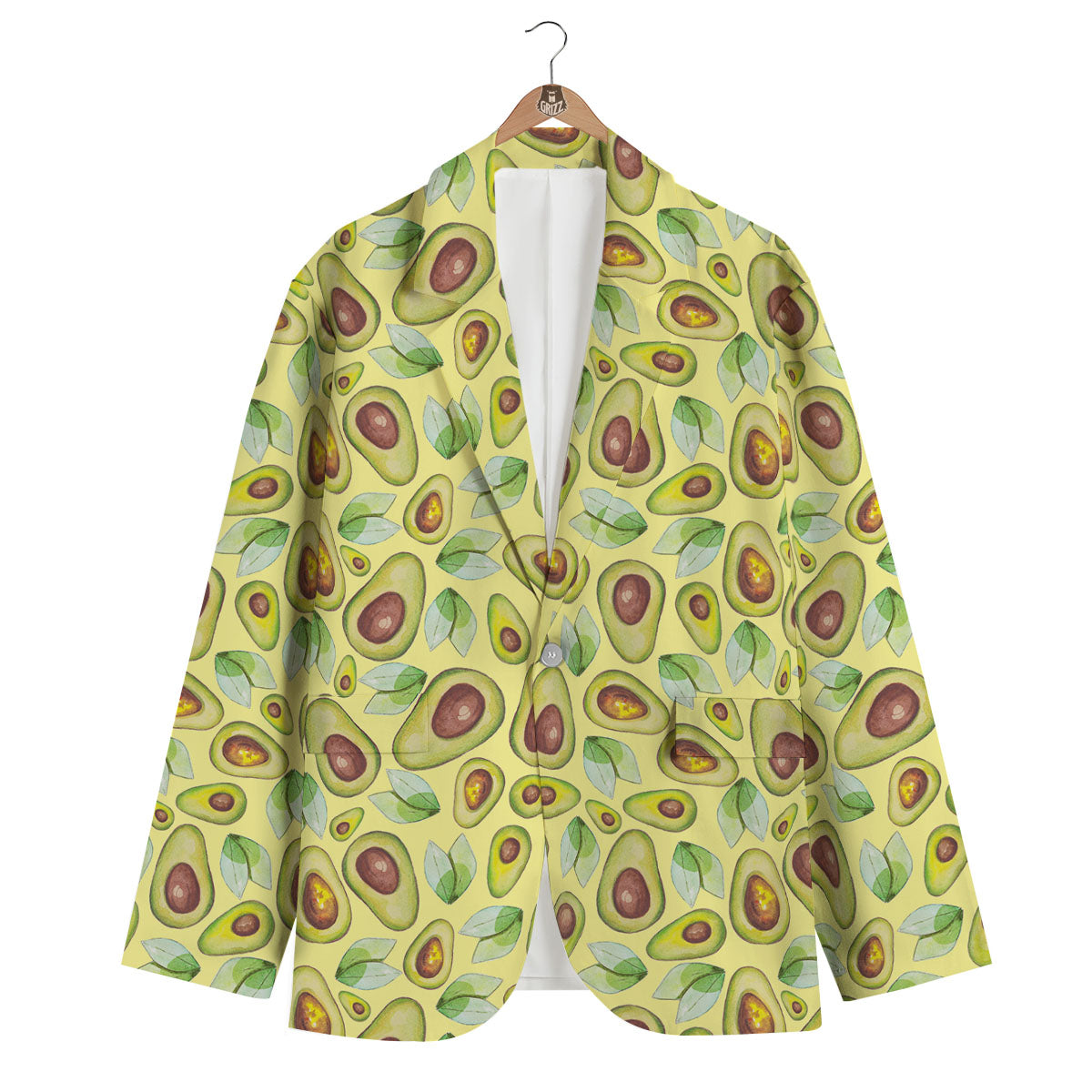 Yellow Avocado Men's Blazer-grizzshop