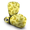 Yellow Banana Pattern Print Boxing Gloves-grizzshop