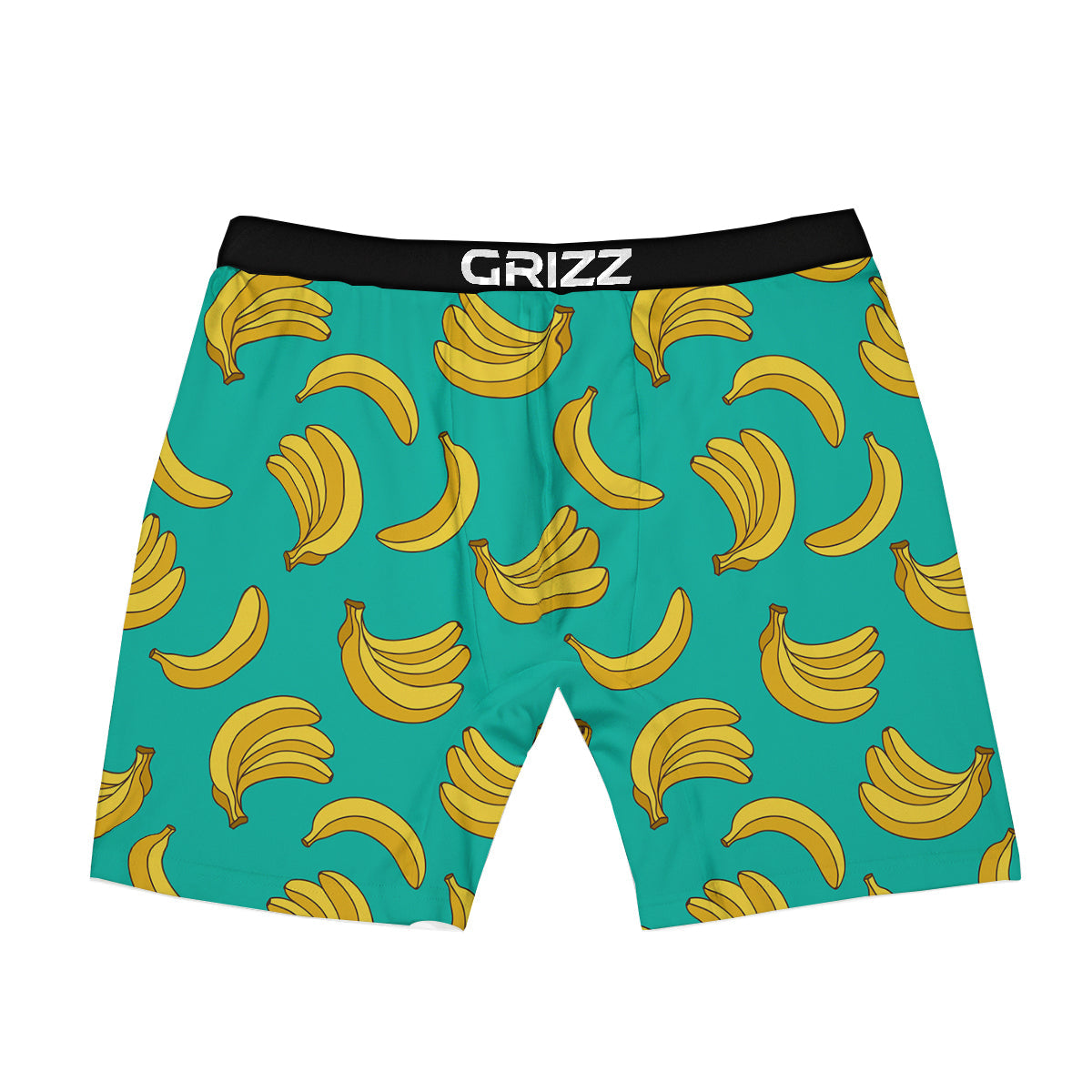 Yellow Banana Print Pattern Boxer Briefs-grizzshop