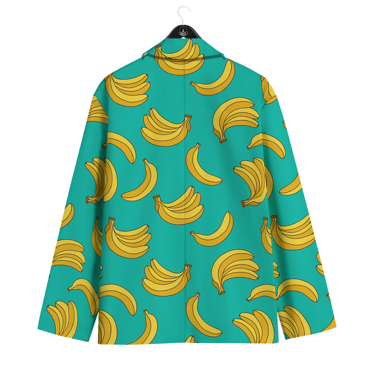 Yellow Banana Print Pattern Men's Sport Coat-grizzshop