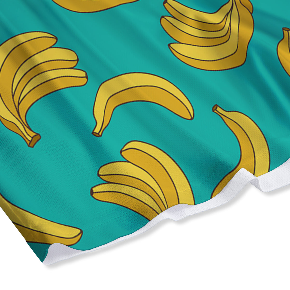 Yellow Banana Print Pattern  Mesh Shorts