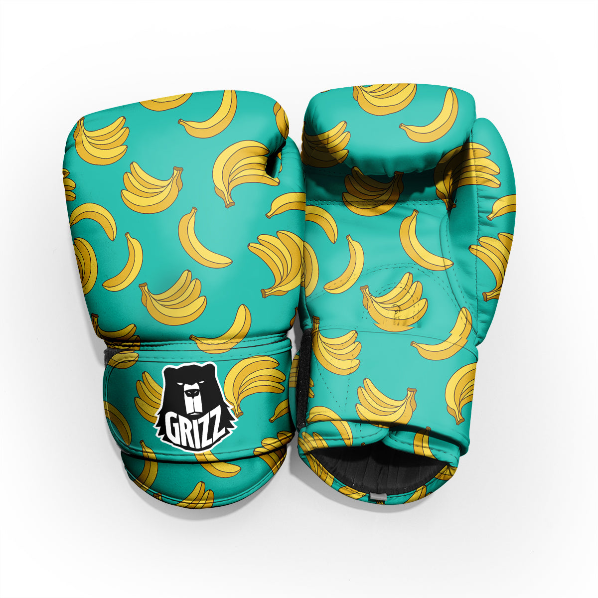 Yellow Banana Print Pattern  Pro Boxing Glove