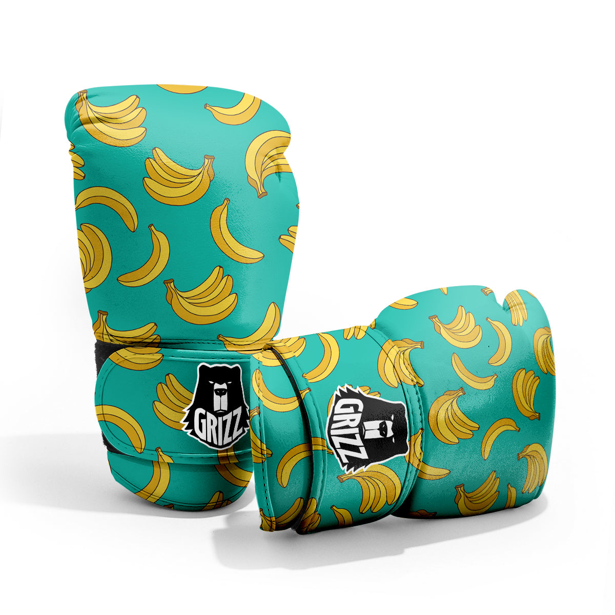 Yellow Banana Print Pattern  Pro Boxing Glove