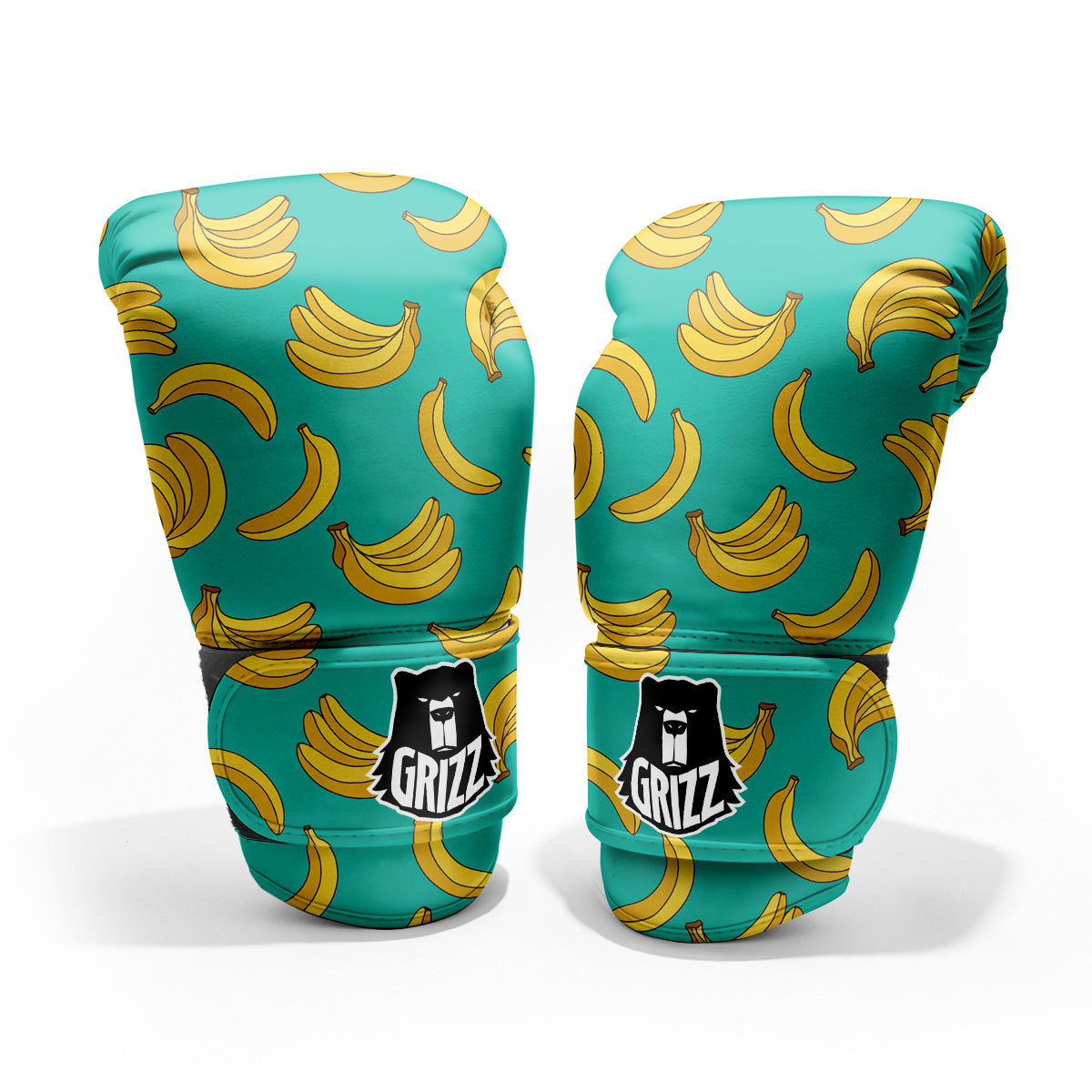 Yellow Banana Print Pattern  Pro Boxing Glove