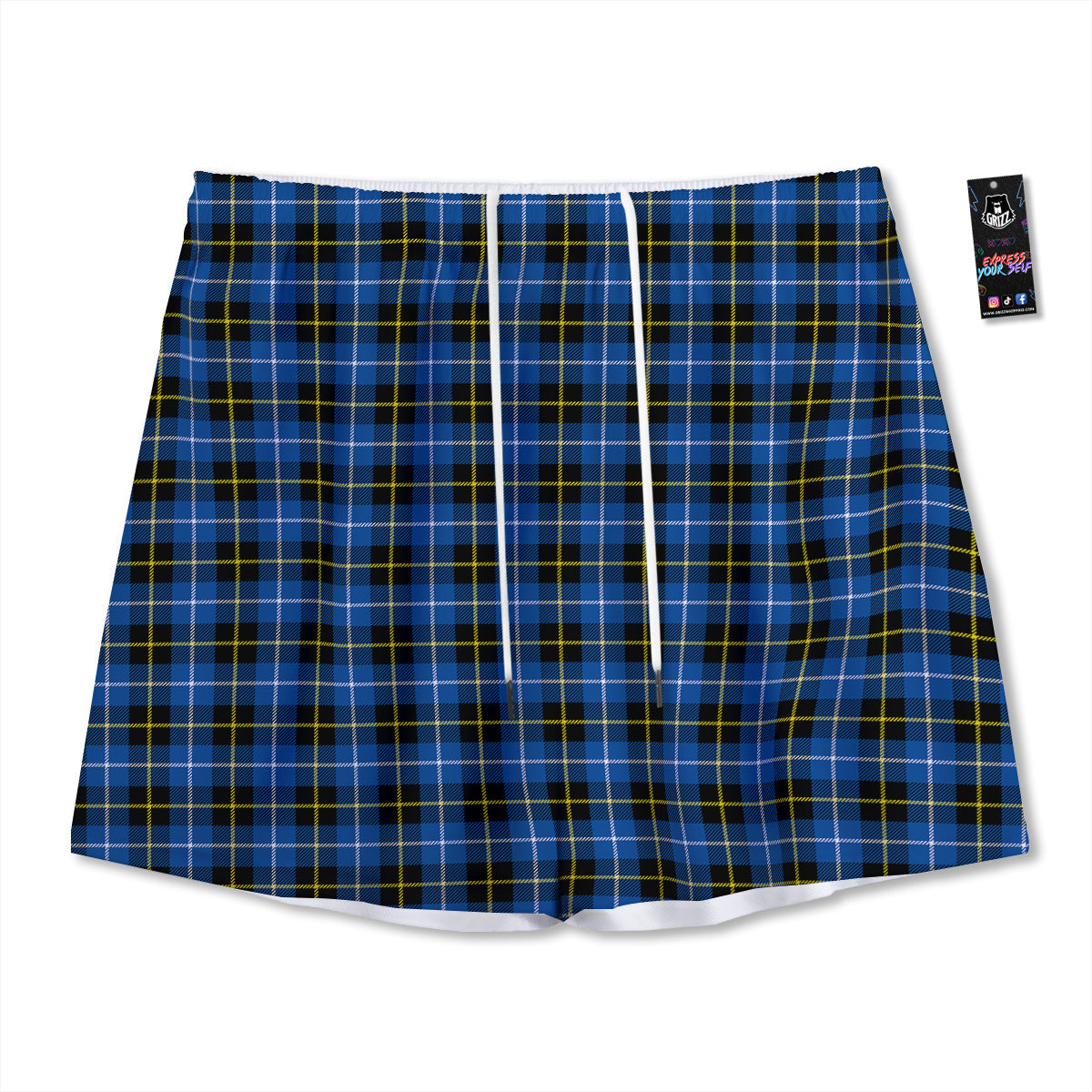 Wine Glasses Print Mesh Shorts