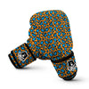 Yellow Blue Dot Leopard Boxing Gloves-grizzshop