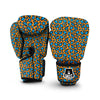 Yellow Blue Dot Leopard Boxing Gloves-grizzshop