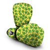 Yellow Broccoli Print Pattern Boxing Gloves-grizzshop