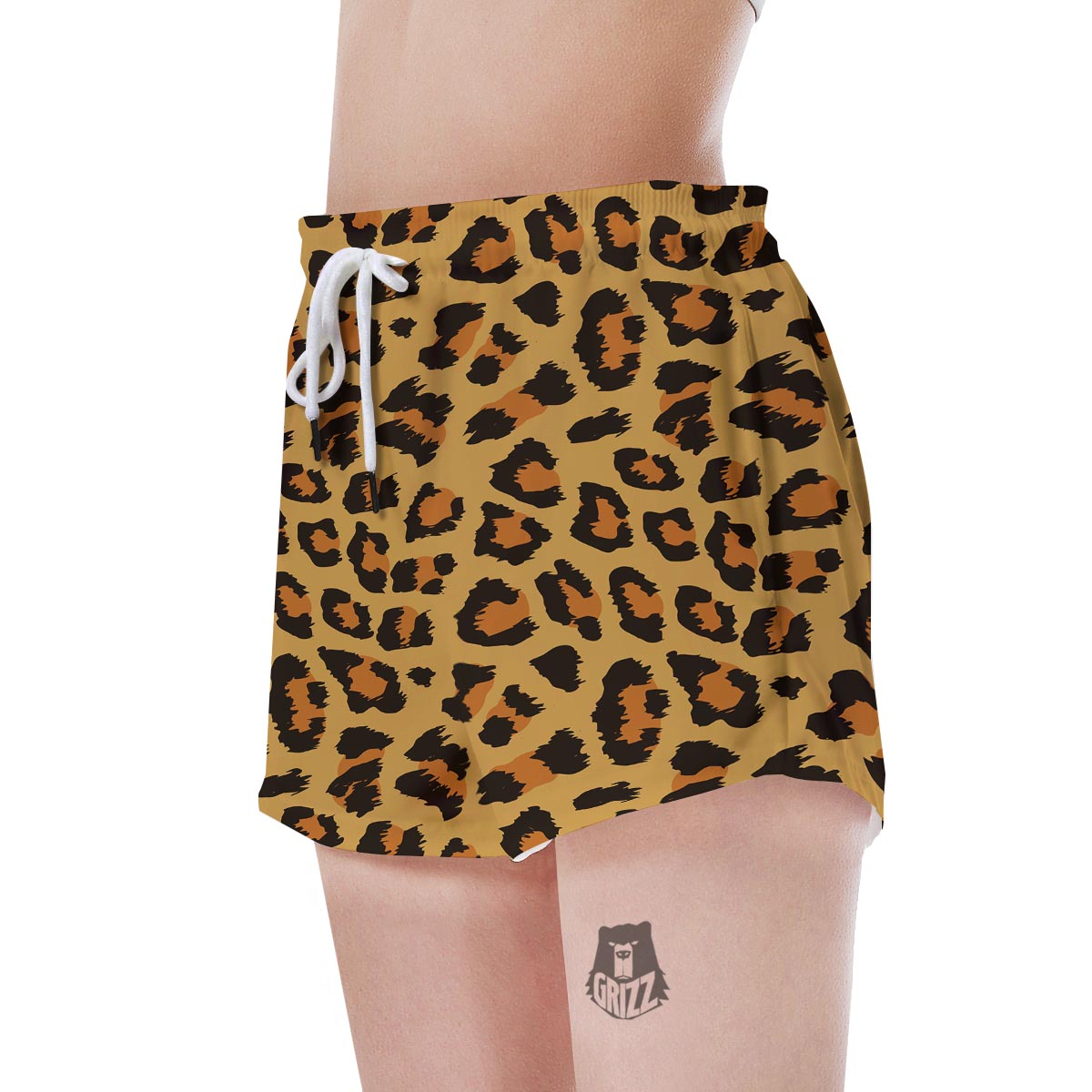 Yellow Cheetah Women's Shorts-grizzshop