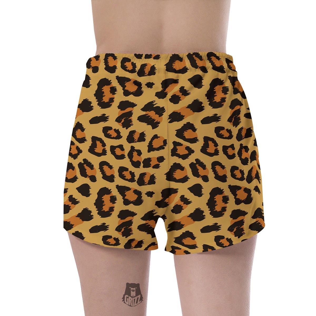 Yellow Cheetah Women's Shorts-grizzshop