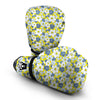 Yellow Daffodil Print Pattern Boxing Gloves-grizzshop