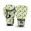 Yellow Daffodil Print Pattern Boxing Gloves-grizzshop