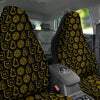 Yellow Demon Smile And Symbol Print Pattern Car Seat Covers-grizzshop