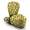 Yellow Durian Print Pattern Boxing Gloves-grizzshop