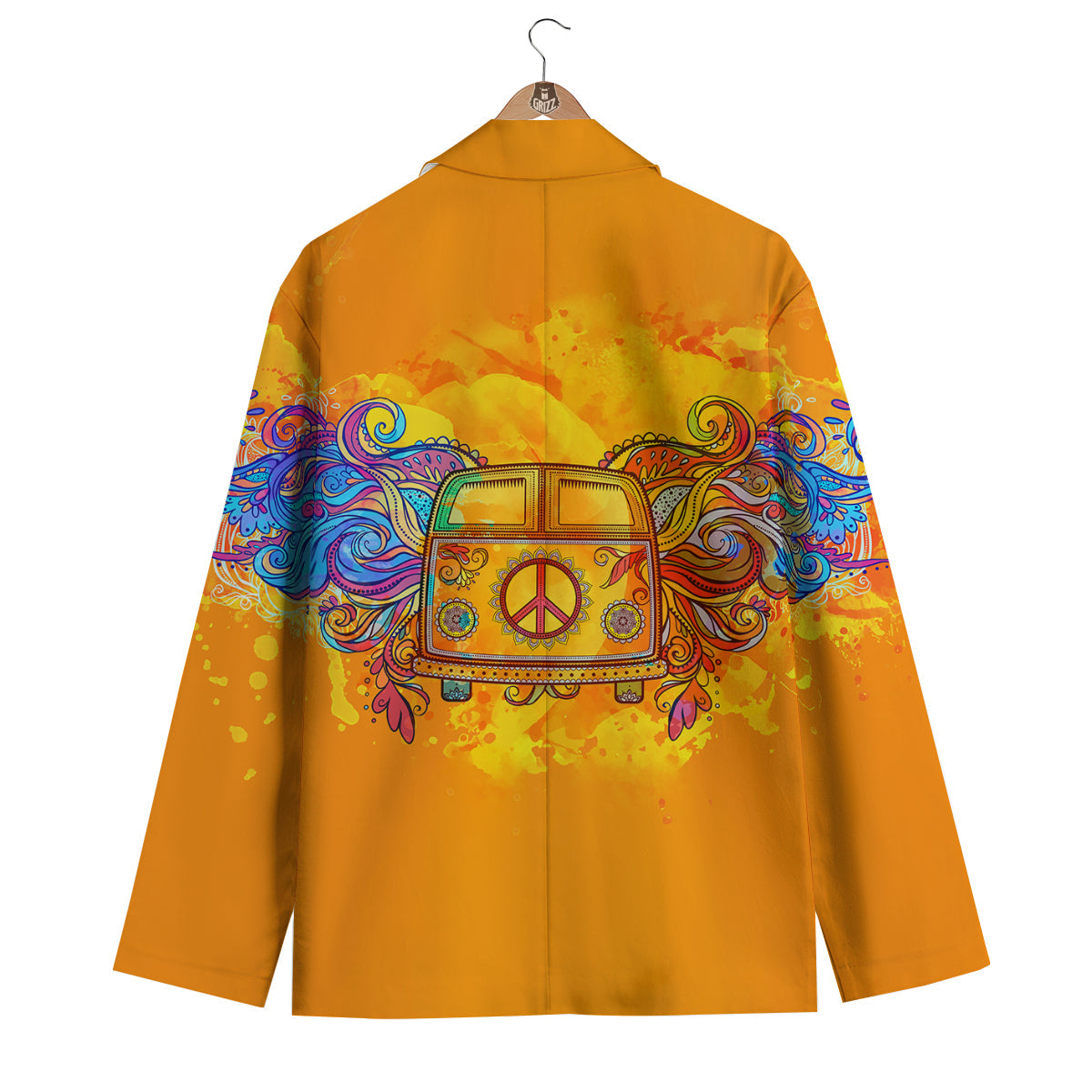 Yellow Hippie Van Men's Blazer-grizzshop