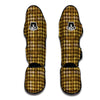 Yellow Houndstooth Muay Thai Shin Guards-grizzshop