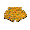 Yellow Insect Dragonfly Muay Thai Boxing Shorts-grizzshop