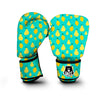 Yellow Lemon And Pear Print Pattern Boxing Gloves-grizzshop