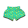 Yellow Lemon And Pear Print Pattern Muay Thai Boxing Shorts-grizzshop