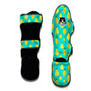 Yellow Lemon And Pear Print Pattern Muay Thai Shin Guards-grizzshop