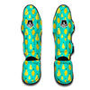 Yellow Lemon And Pear Print Pattern Muay Thai Shin Guards-grizzshop