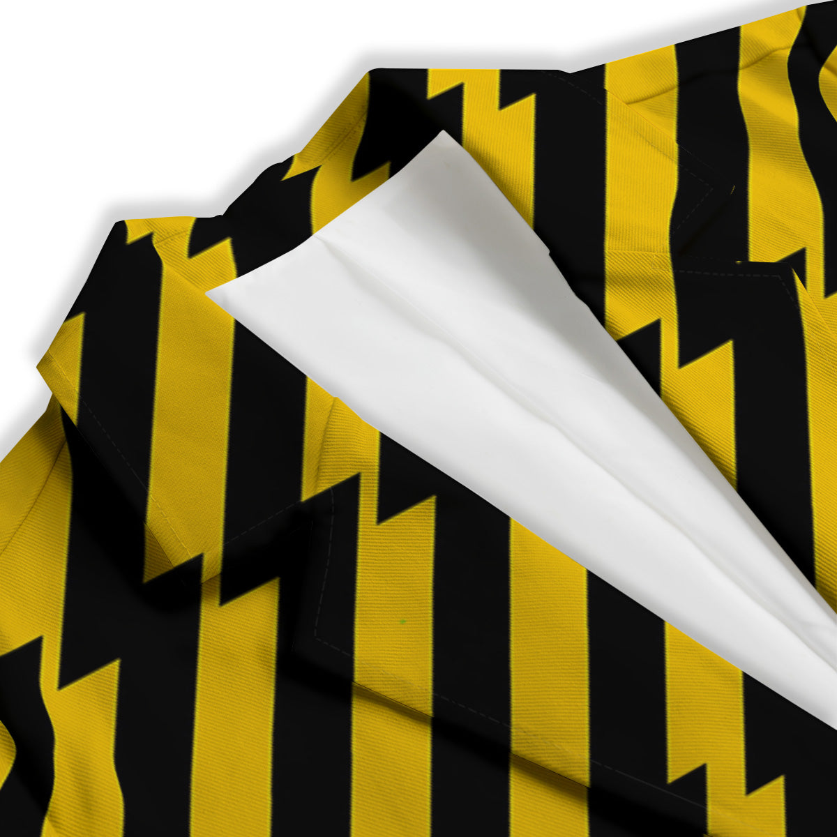 Yellow Lightning Spark Print Pattern Women's Blazer-grizzshop