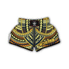 Yellow Maori Tribal Muay Thai Boxing Shorts-grizzshop