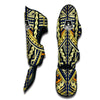 Yellow Maori Tribal Muay Thai Shin Guards-grizzshop