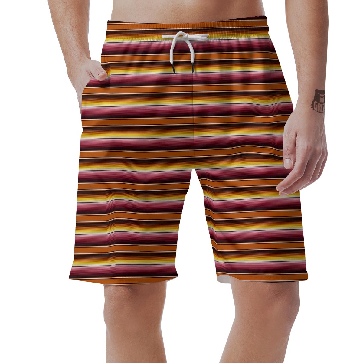 Yellow Mexican Baja Men's Shorts-grizzshop