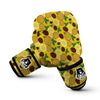 Yellow Passion Fruit Print Pattern Boxing Gloves-grizzshop