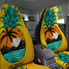 Yellow Pineapple Aloha Tropical Island Print Car Seat Covers-grizzshop