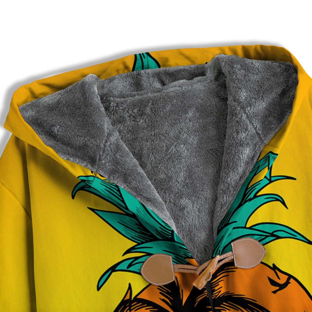 Yellow Pineapple Aloha Tropical Island Print Men's Windbreaker Jacket-grizzshop