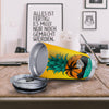 Yellow Pineapple Aloha Tropical Island Print Tumbler-grizzshop