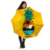 Yellow Pineapple Aloha Tropical Island Print Umbrella-grizzshop