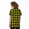 Yellow Plaid Women's Golf Shirts-grizzshop