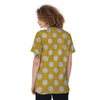 Yellow Polka Dot Women's Golf Shirts-grizzshop