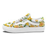 Yellow Rose Watercolor Print Pattern Skate Shoes-grizzshop