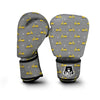 Yellow Scooter On Grey Print Pattern Boxing Gloves-grizzshop