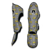 Yellow Scooter On Grey Print Pattern Muay Thai Shin Guards-grizzshop