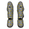 Yellow Scooter On Grey Print Pattern Muay Thai Shin Guards-grizzshop