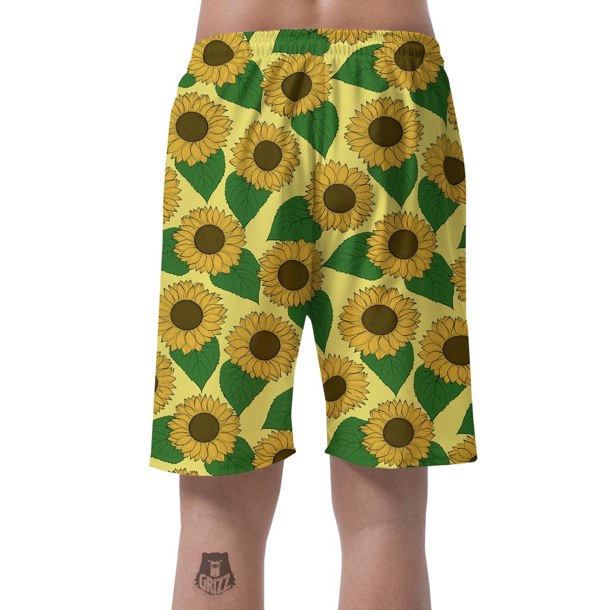 Yellow Sunflower Men's Shorts-grizzshop