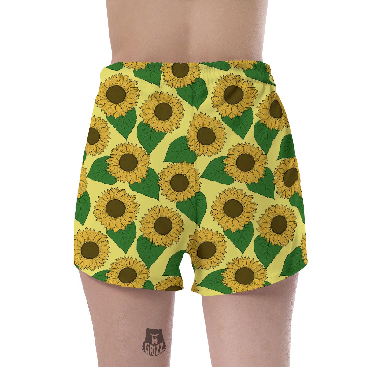 Yellow Sunflower Women's Shorts-grizzshop