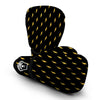 Yellow Thunder Black Print Pattern Boxing Gloves-grizzshop