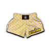 Yellow Wheat Print Pattern Muay Thai Boxing Shorts-grizzshop