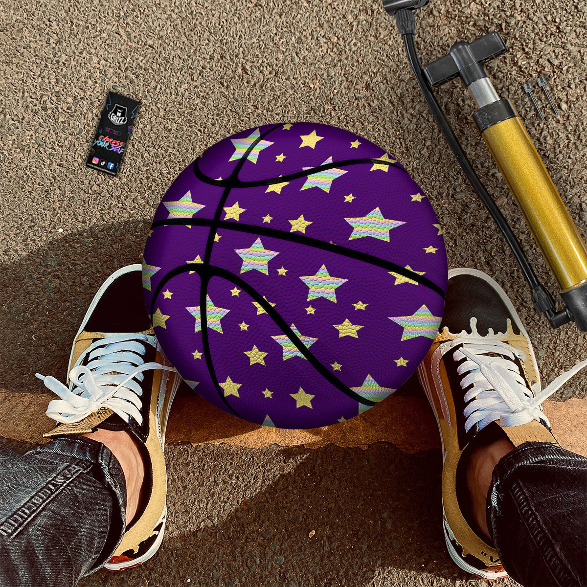 Zodiac Sign Vintage Capricorn Print Basketball
