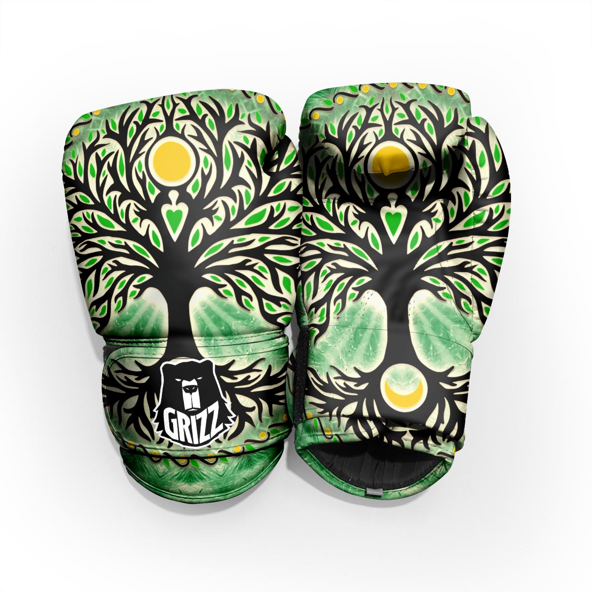 Yggdrasil Moon And Sun Print Pro Boxing Glove