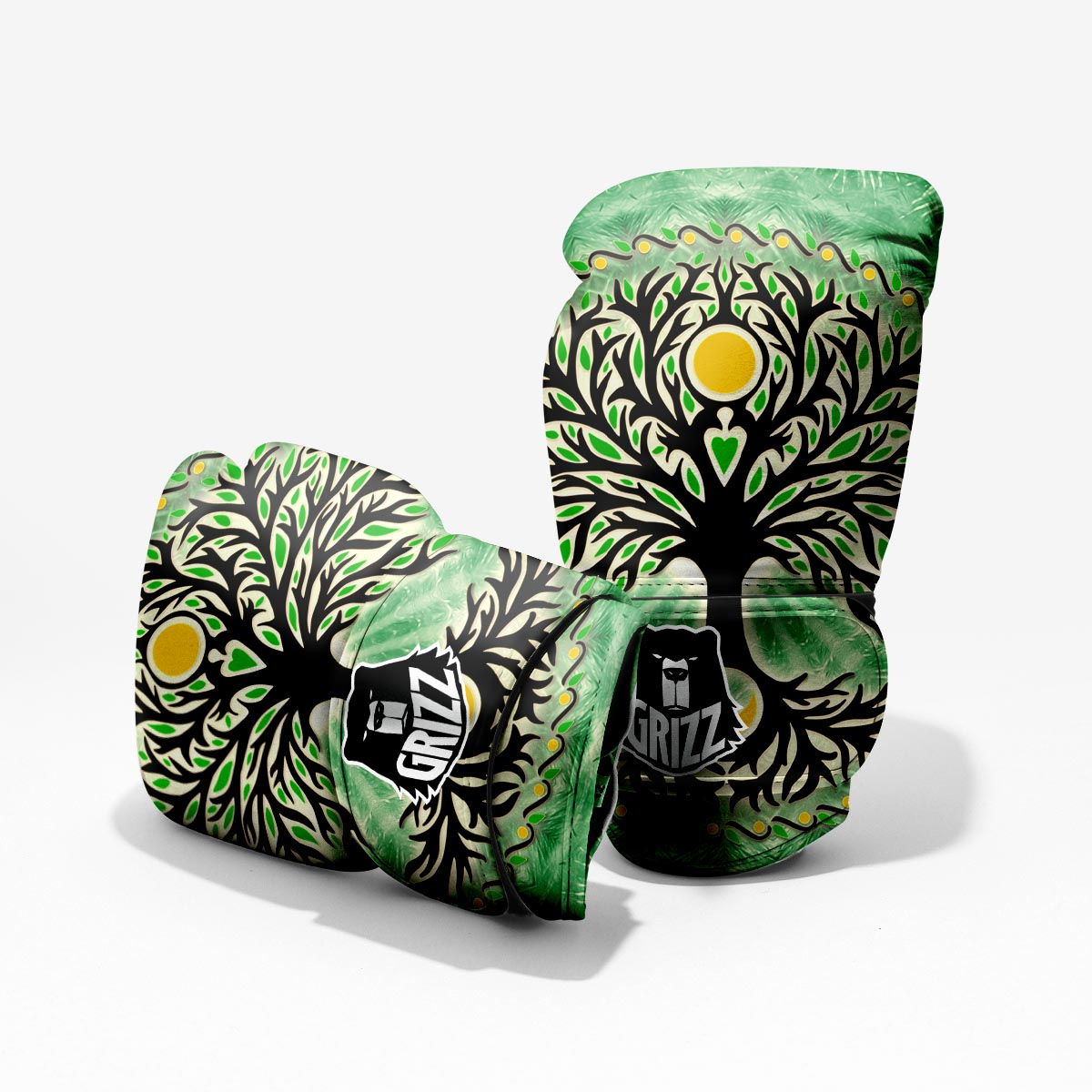 Yggdrasil Moon And Sun Print Pro Boxing Glove