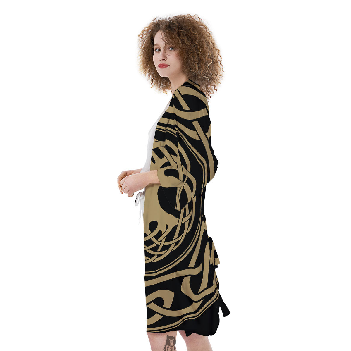 Yggdrasil Scandinavian Print Kimono-grizzshop