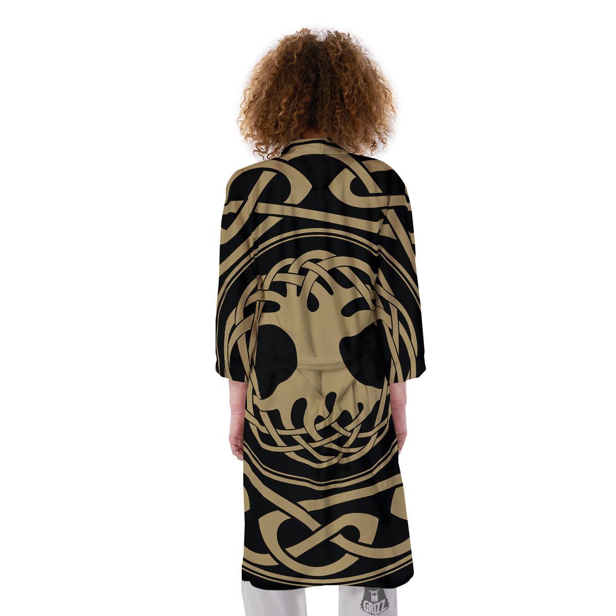 Yggdrasil Scandinavian Print Kimono-grizzshop