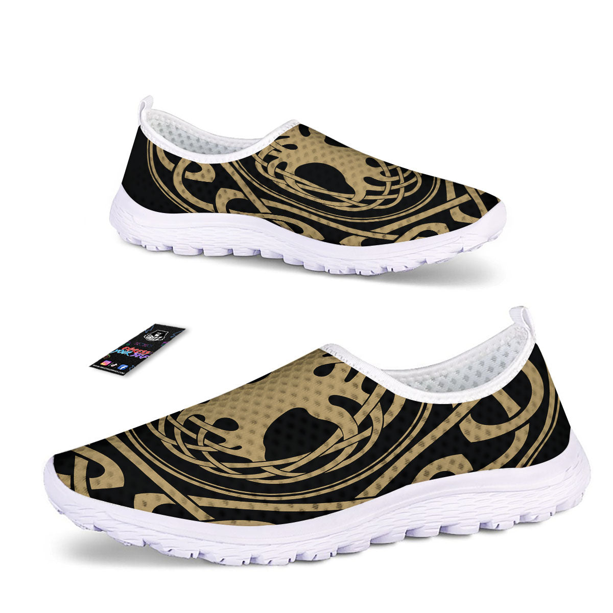 Yggdrasil Scandinavian Print Nurse Shoes-grizzshop